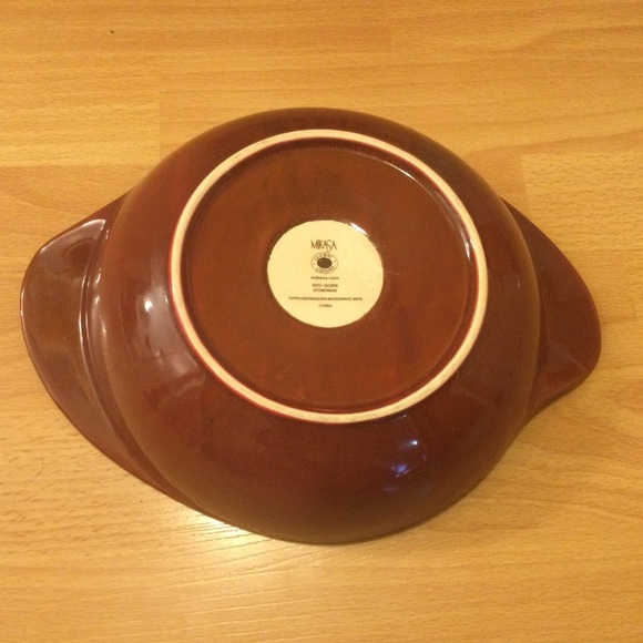 Mikasa Red Serving Bowl Global Cuisine Rare - Picture 5 of 7
